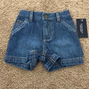Sonoma Shorts Newborn 0/3 Months Denim Blue Boy Girl Kids Baby NWT